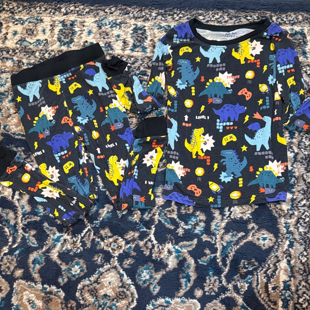 Little Sleepies Next Level Dinos Two Piece Pajamas